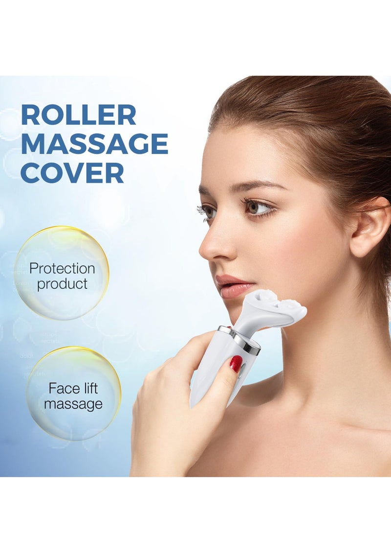 جهاز تدليك الوجه وتدليك الرقبة الكهربائي مع 3 أوضاع 45°C لشد البشرة وشد الرقبة وتدليك EMS لشد الوجه وتثبيته (بدون أسطوانة) - Image 2