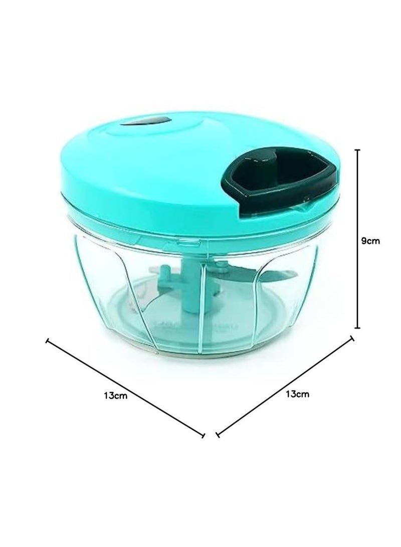 Lynacz Original مفرمة طعام يدوية خالية من BPA مع شفرات مزدوجة من الفولاذ المقاوم للصدأ لفرم سريع ومتساوي - Image 3