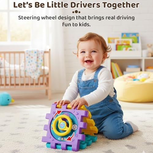 StarAndDaisy Baby Toddler Activity Center Musical Multi Activity Cube for Kids, Infants -Play Learning Center Toy Interactive Educational, Skill Development House with Lights and Sounds - Image 3