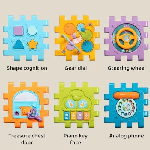 StarAndDaisy Baby Toddler Activity Center Musical Multi Activity Cube for Kids, Infants -Play Learning Center Toy Interactive Educational, Skill Development House with Lights and Sounds - Image 5