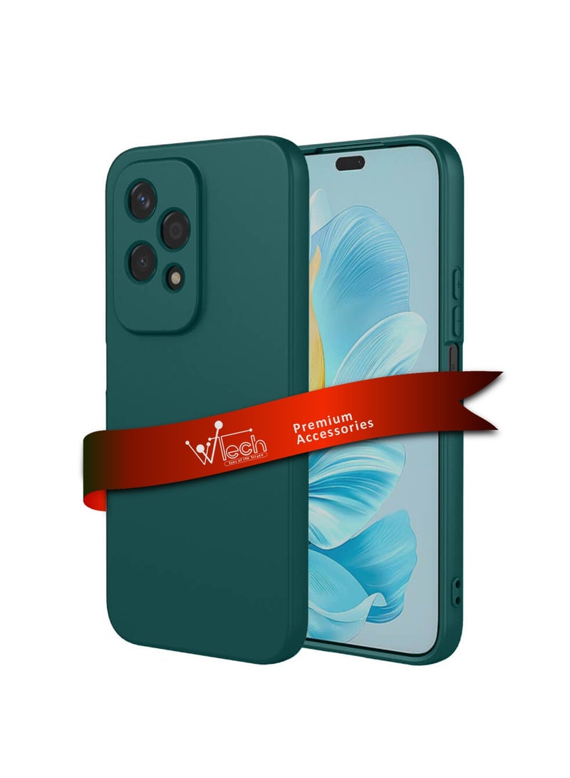 Wtech Liquid Silicone Case Cover For Honor 200 5G 2024 Dark Green - Image 1