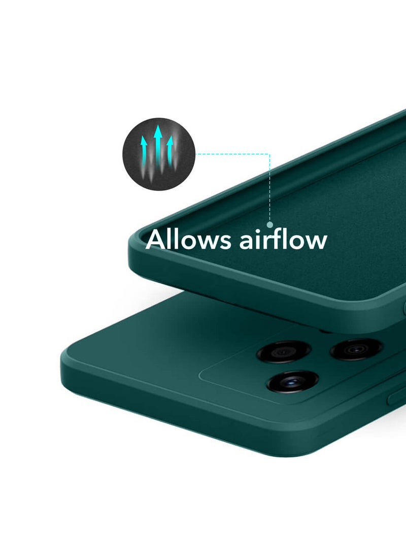 Wtech Liquid Silicone Case Cover For Honor 200 5G 2024 Dark Green - Image 5