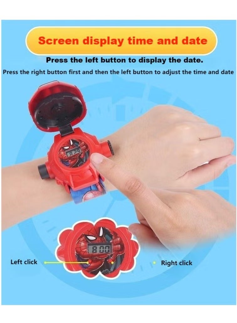 Spider Man Projection Watch Light Up Toy Gift for Children - Image 3
