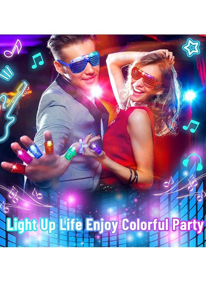 Glow in The Dark Party Supplies-10 Pack LED Light Up Finger Light Rings ，Glow in The Dark Party Supplies， LED Ring Finger Lamp Glow Stick Glow Party Favors Kids Glow Toys Party (Mixed Colors) - Image 2