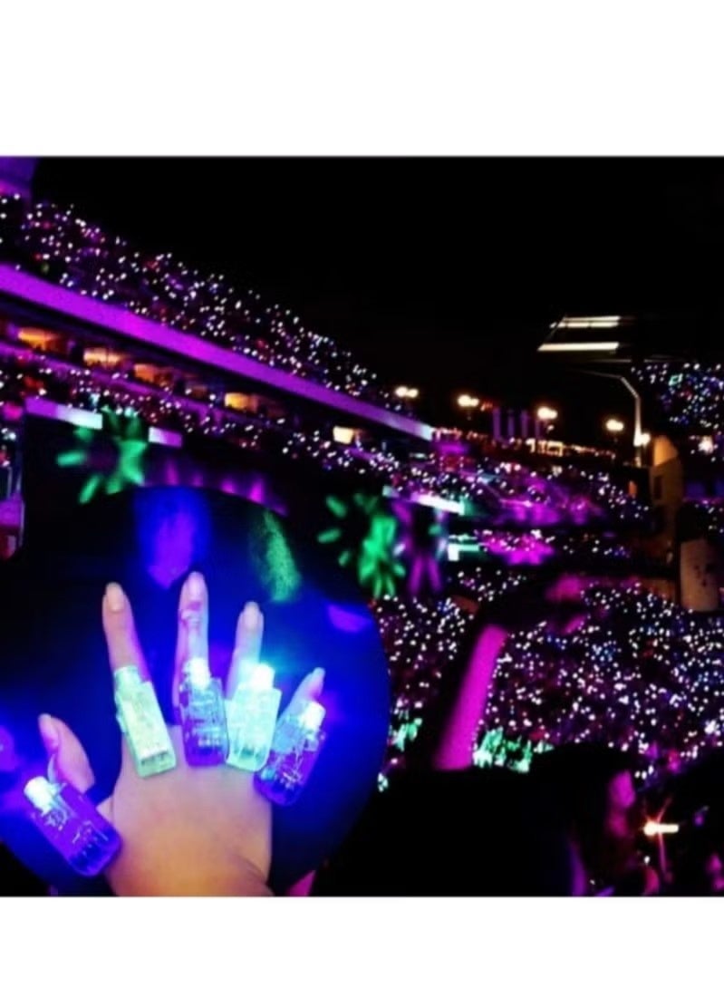 Glow in The Dark Party Supplies-10 Pack LED Light Up Finger Light Rings ，Glow in The Dark Party Supplies， LED Ring Finger Lamp Glow Stick Glow Party Favors Kids Glow Toys Party (Mixed Colors) - Image 4