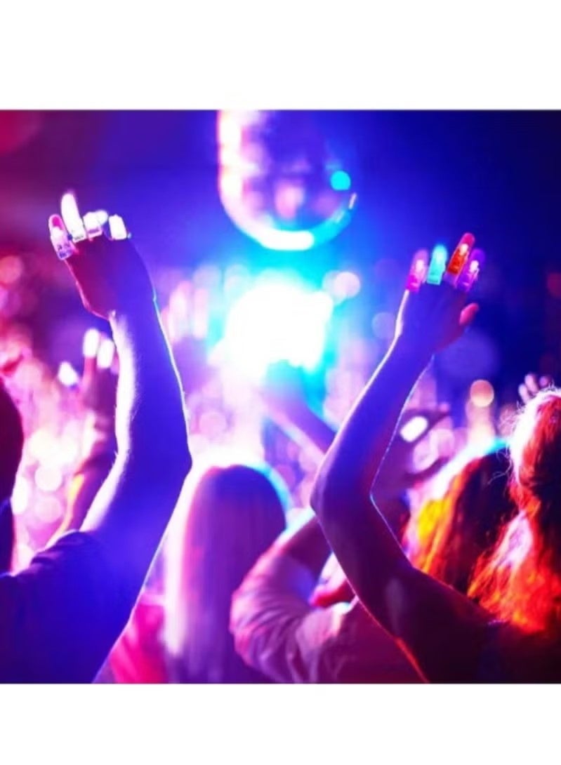 Glow in The Dark Party Supplies-10 Pack LED Light Up Finger Light Rings ，Glow in The Dark Party Supplies， LED Ring Finger Lamp Glow Stick Glow Party Favors Kids Glow Toys Party (Mixed Colors) - Image 5