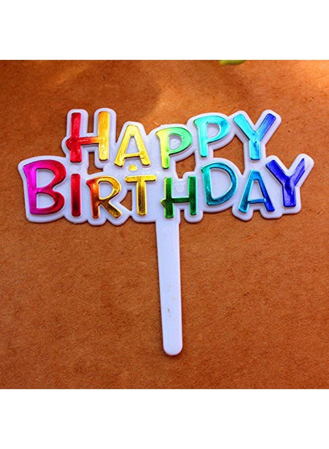 Warmtree Warm party Colourful Happy Birthday Cupcake Picks Cake Toppers,Pack of 50 - Image 4
