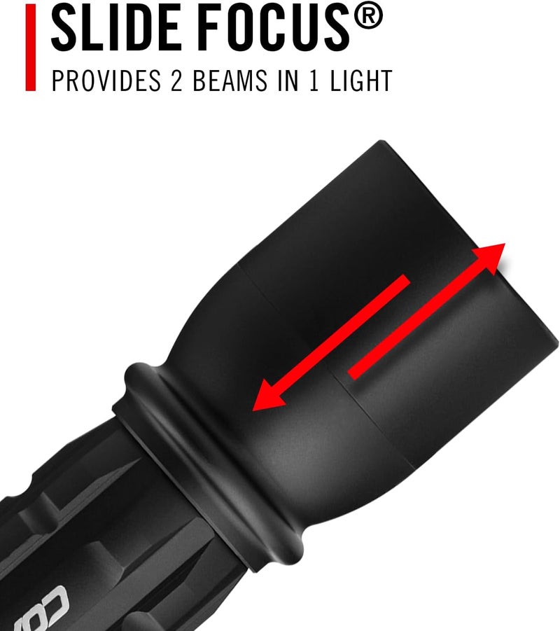 Coast Coast XP9R 1200 Lumen USBC RECHARGEABLEDUAL POWER LED Flashlight With PURE BEAM SLIDE FOCUS And Top Grade Aluminum Build  - Image 5