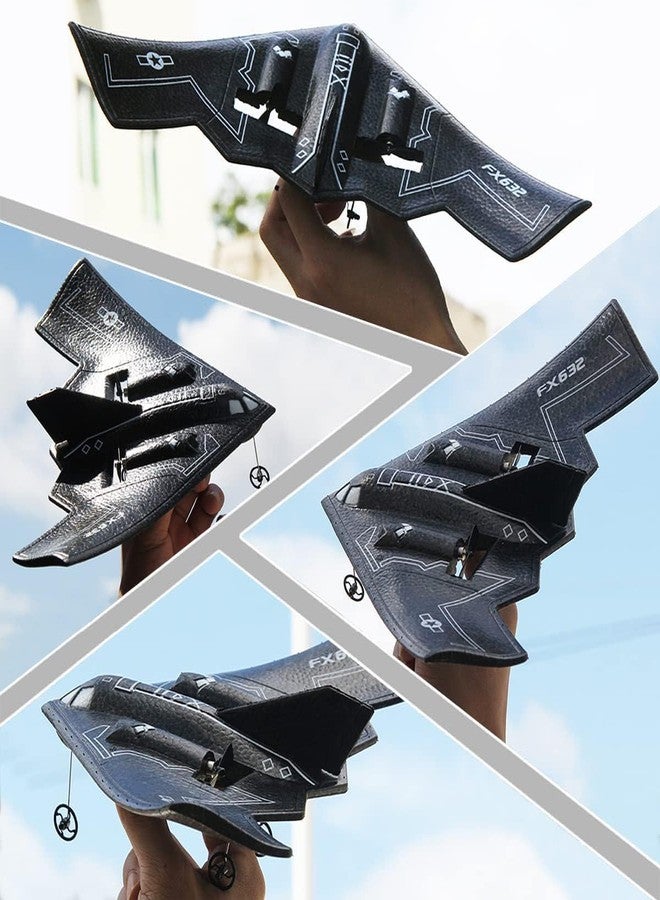 Ouhgnoh RC Plane 2.4Ghz 2 Channels EPP Foam, Remote Control B-2 Spirit Stealth Bomber Plane, Easy to Fly RC Glider Toys for Kids, Adults and Beginners with 3 Batteries - Image 5