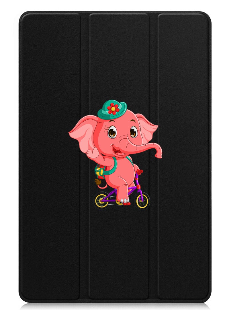 Theodor Protective Flip Case For Xiaomi Pad 7 & Xiaomi Pad 7 Pro With Trifold Stand Auto Wake Sleep Shockproof Cover - pink elephant - Image 1