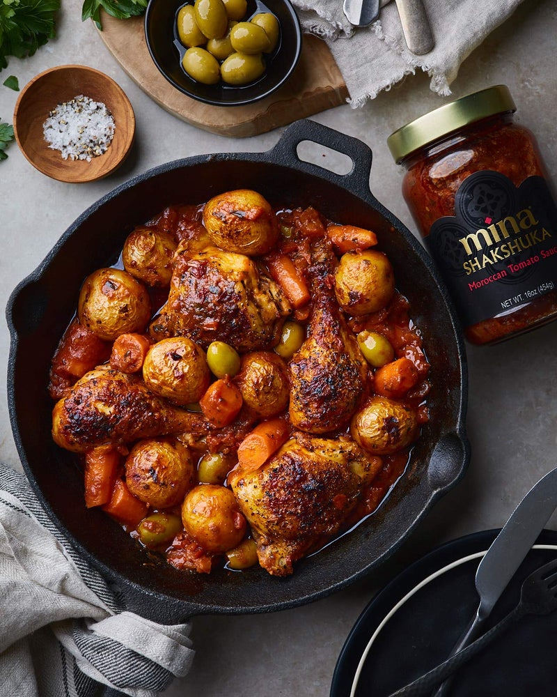 Mina Shakshuka Sauce, Moroccan Tomato Sauce, 16 Oz Sugar Free Sauce, Keto Friendly, Perfect to Use as Pasta Sauce and Simmer Sauce, Delicious with Eggs, Pizza, Sandwiches, and More - Image 5
