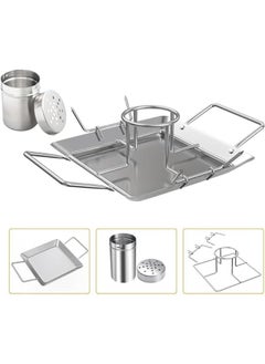 HOOKOR Grillers Beer Can Chicken Roaster Stand - Stainless Steel Holder - Barbecue Rack for The Grill, Oven or r - Dishwasher Safe - Includes 4 Vegetable Spikes  - Image 4