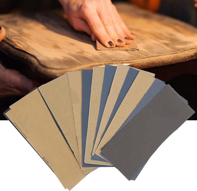 Professional Sandpaper Set 28pcs 120# to 3000# Grit Silicon Carbide Abrasive Sheets for Wood Metal Auto Body Polishing and Surface Refinishing - Image 5