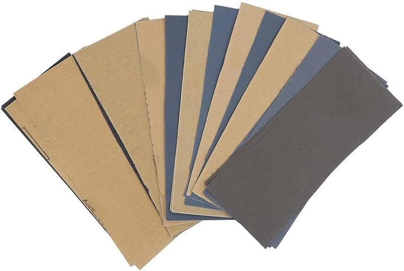 Professional Sandpaper Set 28pcs 120# to 3000# Grit Silicon Carbide Abrasive Sheets for Wood Metal Auto Body Polishing and Surface Refinishing - Image 1