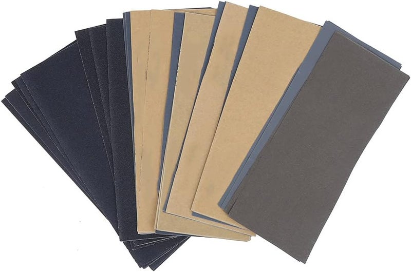 Professional Sandpaper Set 28pcs 120# to 3000# Grit Silicon Carbide Abrasive Sheets for Wood Metal Auto Body Polishing and Surface Refinishing - Image 3