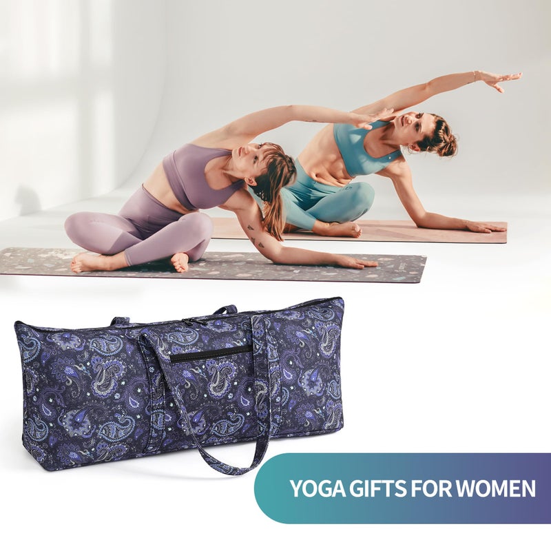 Boulder Bee Yoga Mat Bag with Wet Pocket, Large Yoga Mat Carrier, Yoga Gifts for Women, Gym Tote Bag for Travel Office Beach Workout - Image 2