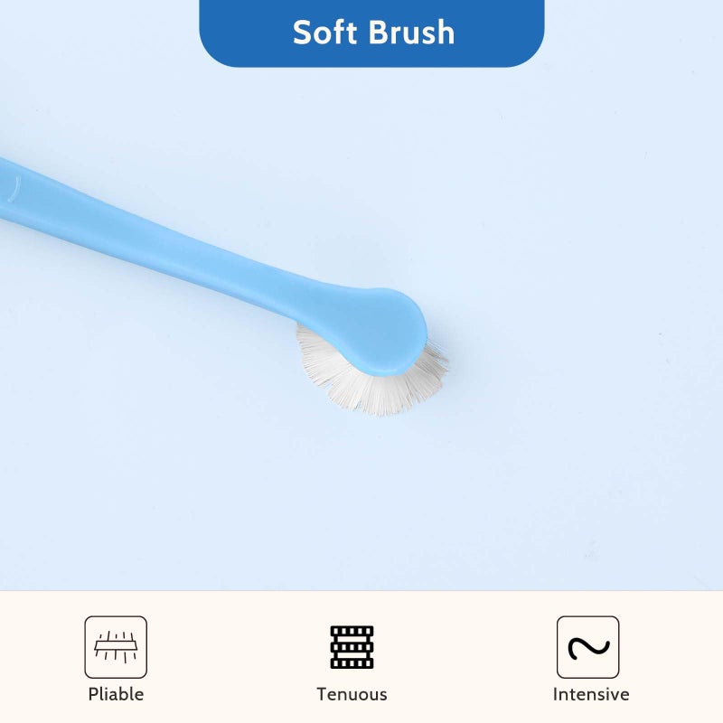 salbsever 2 Pack Dog and Cat Toothbrush Kit - Mini Head Soft Brush for Deep Clean - Suitable for Puppy, Kitten, Small Pets - Portable Travel Friendly and Easy to Use - Image 4