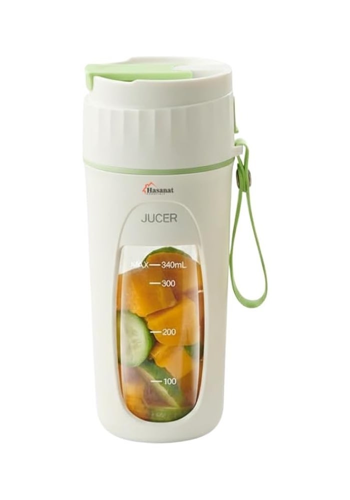 HASANAT ESSENTIALS زجاجة خلاط عصير محمولة من حسنات إيسينشالز - Image 1
