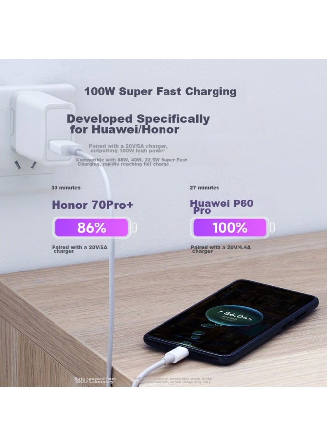 OKSJ Type-c Data Cable Charging Cable Fast Charging 100w Xiaomi Phone 5a Extended 1.5 Meters Suitable For Android Phones Car Charger - Image 2