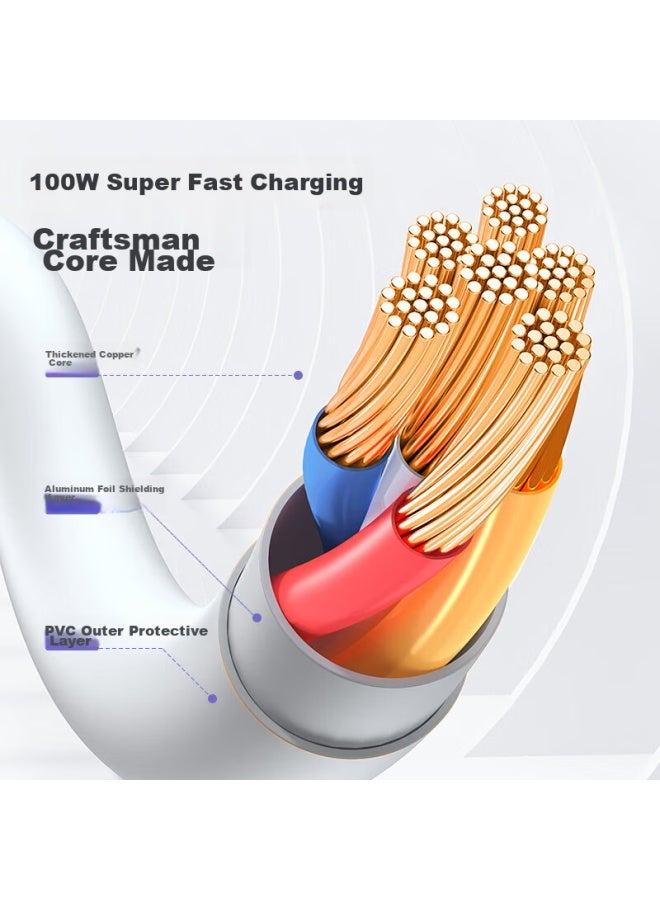 OKSJ Type-c Data Cable Charging Cable Fast Charging 100w Xiaomi Phone 5a Extended 1.5 Meters Suitable For Android Phones Car Charger - Image 4