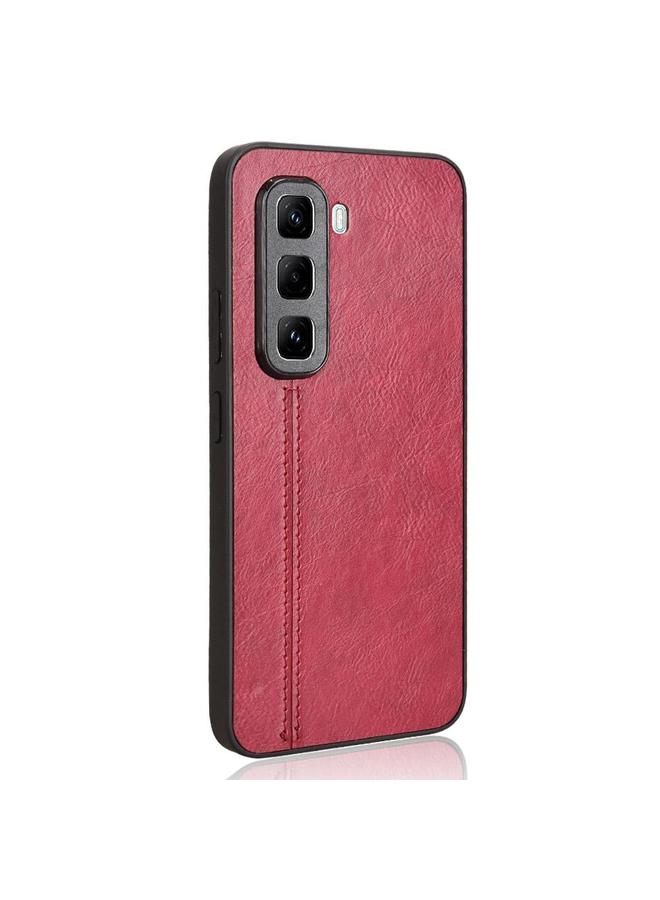 اس-توب جراب لهاتف Infinix Hot 50 Pro 4G، جراب هاتف بنمط بقرة، حقيبة خياطة للبطاقات - Image 4