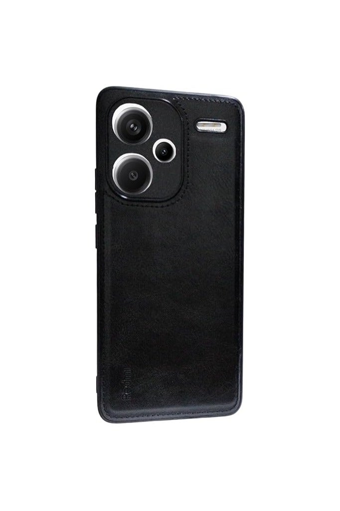 Compatible with Redmi Note 13 Pro Plus Case, Luxury Slim Soft TPU Shockproof Protective Phone Cover for Redmi Note 13 Pro Plus (Black)