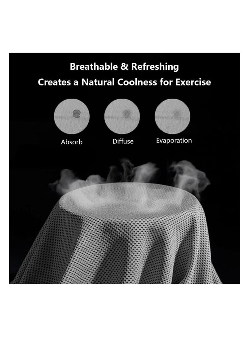 Generic 90cm x 30cm Cooling Gym Towel for Neck and Face, Breathable and Sweat Chilly Towel with Silicone Portable Storage Box  - Image 4