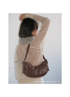 PALOMA Paloma Wool Spanish Niche Pea Bag - Imported Oil Wax Cowhide Underarm Crossbody Dumpling Bag 