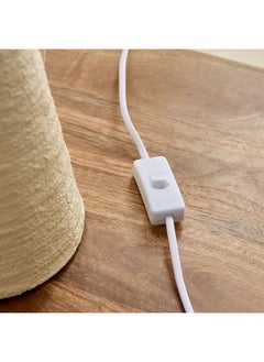 Home Box مصباح طاولة كوليت من ورق ماكينة E27 بظل من الكتان 30 × 30 × 49.5 سم  - Image 5