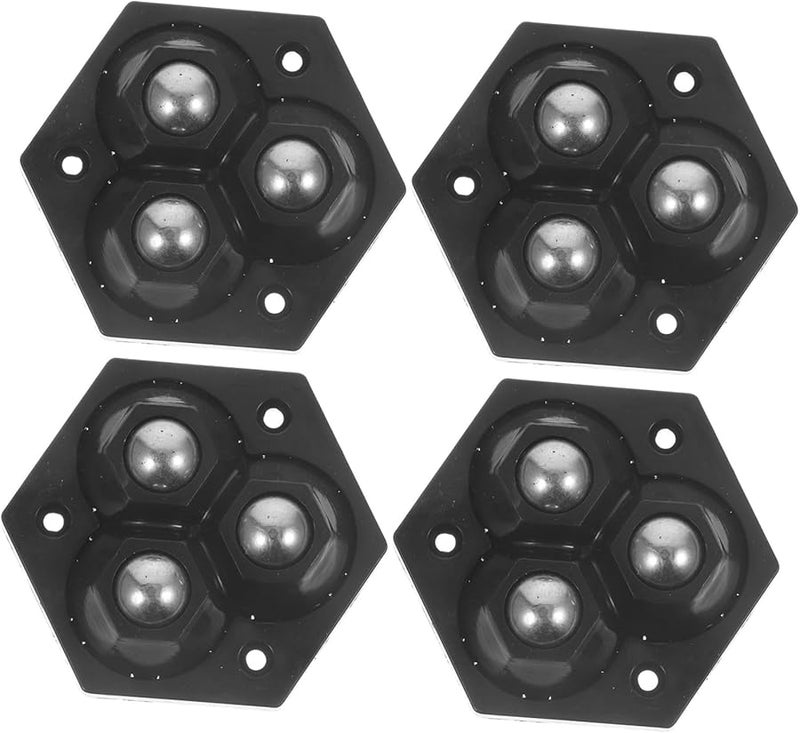 CANIGHT 4 Pack Heavy Duty Swivel Caster Wheels For Trash Can Storage Box Quiet No Drill Installation - Image 1