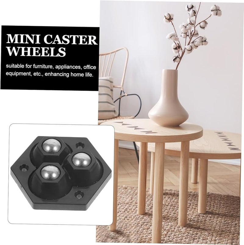 CANIGHT 4 Pack Heavy Duty Swivel Caster Wheels For Trash Can Storage Box Quiet No Drill Installation - Image 4