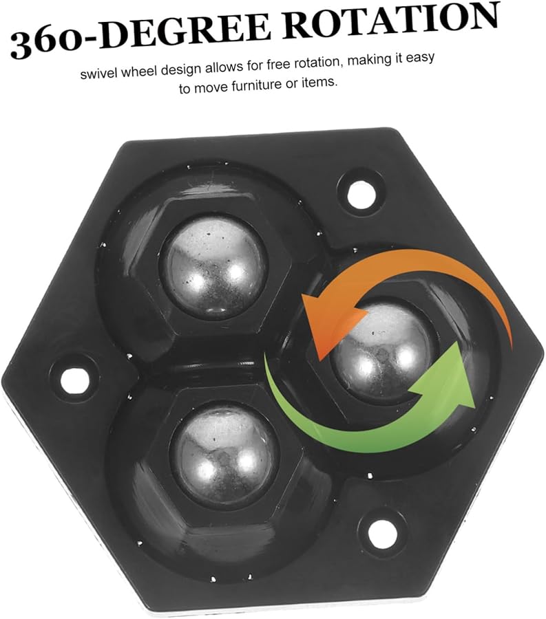 CANIGHT 4 Pack Heavy Duty Swivel Caster Wheels For Trash Can Storage Box Quiet No Drill Installation - Image 5