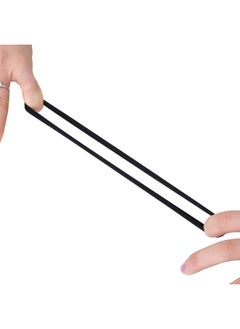 eBoot 20 Pieces Large Stretch Hair Ties Hair Bands Ponytail Holders Headband for Thick Heavy and Curly Hair (Black, 5 cm in Diameter, 1 cm in Width)  - Image 2