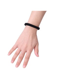 eBoot 20 Pieces Large Stretch Hair Ties Hair Bands Ponytail Holders Headband for Thick Heavy and Curly Hair (Black, 5 cm in Diameter, 1 cm in Width)  - Image 3