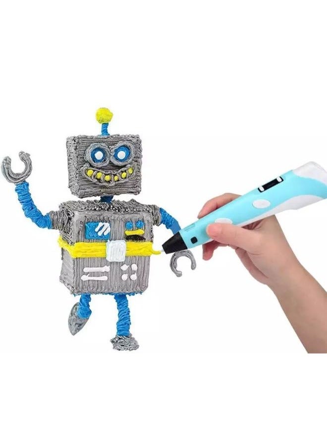 3D Printing Pen with LCD Display Compatible with 1.75mm PLA/ABS Filament USB Perfect Gift For Kids