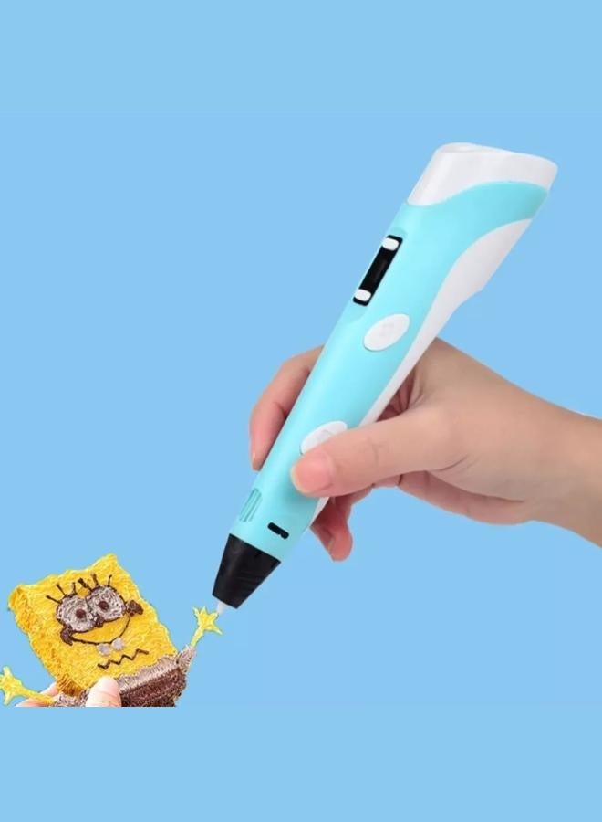 3D Printing Pen with LCD Display Compatible with 1.75mm PLA/ABS Filament USB Perfect Gift For Kids