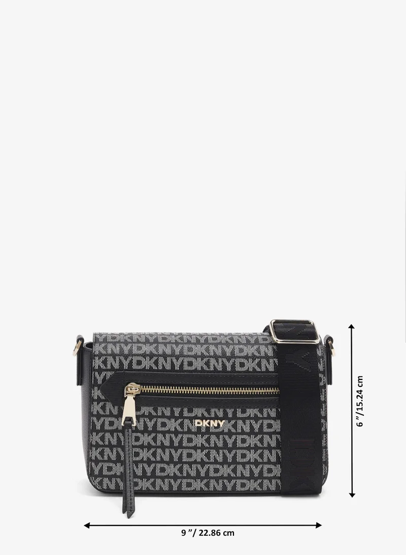 DKNY  Bryant Ave Medium Flap Crossbody for Women | Best Price UAE