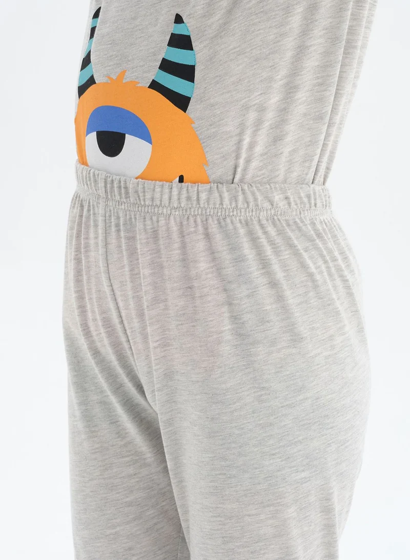 dagi Kids Little Monster Print Pyjama Set