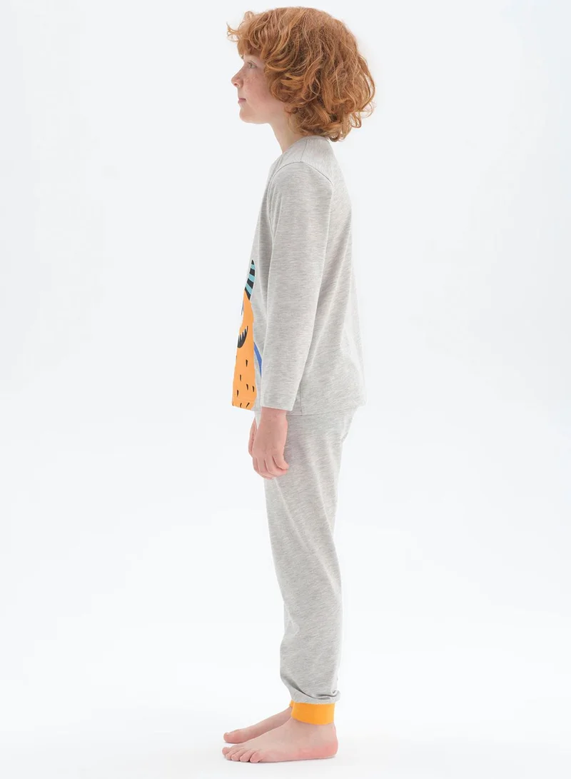 dagi Kids Little Monster Print Pyjama Set