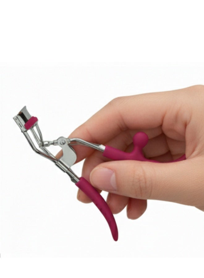 High Quality Eyelash Curler – Comfortable Ergonomic Grip – Suitable for All Lash Types – Professional Daily Beauty Tool-dark pink - Image 4