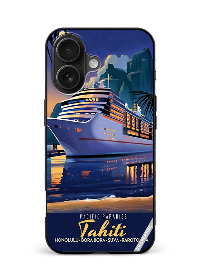 VR CREATIVE Protective Case Cover For Apple iPhone 16 Pacific Paradise Design Multicolour