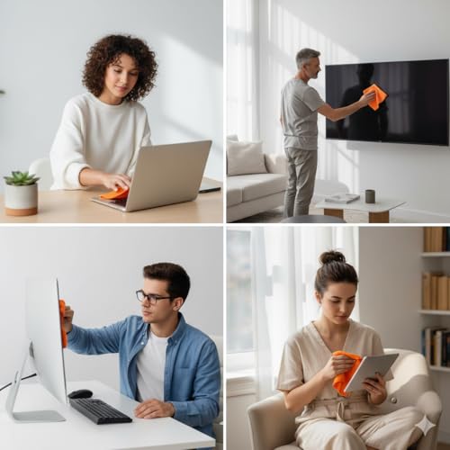 EVEO Screen Cleaner Spray - TV Screen Cleaner Spray and Microfiber Cloth kit, Computer Screen Cleaner & Car Screen Cleaner for TV, Monitor, Laptop, MacBook, iPad, iPhone and Electronic Devices - 2 Pack - Image 4