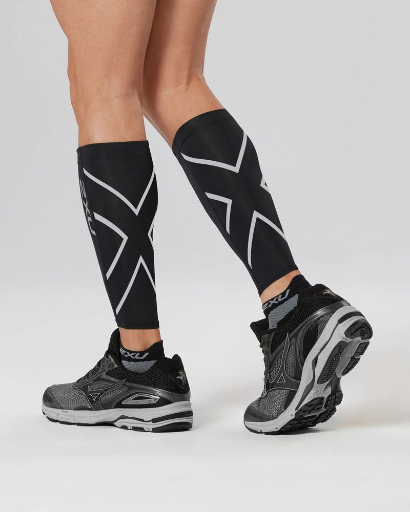 2XU Compression Calf Guards,Black/Black,X Large - Image 3