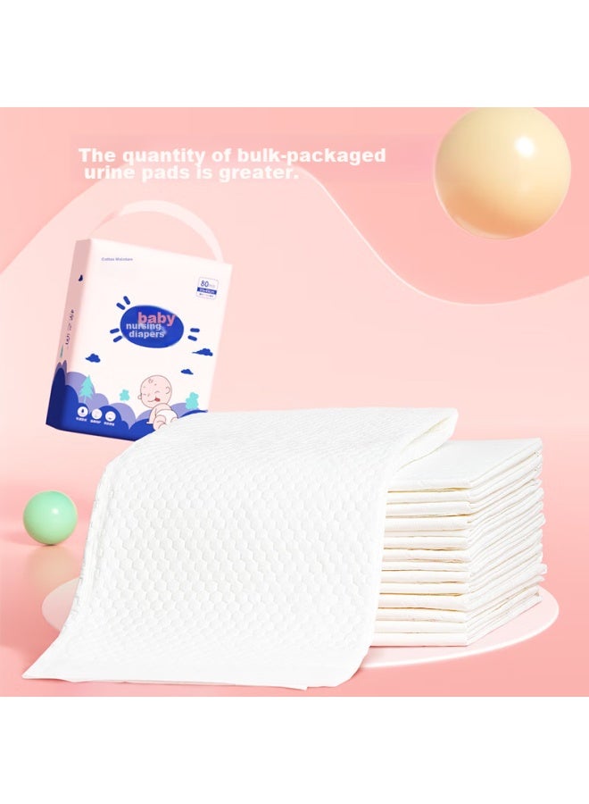 Cotton Moisturizing Mianzhirun Baby Diaper Changing Pad , Waterproof Breathable Newborn Care Pad, Disposable Baby Bed Sheet, 35*45cm - Image 1