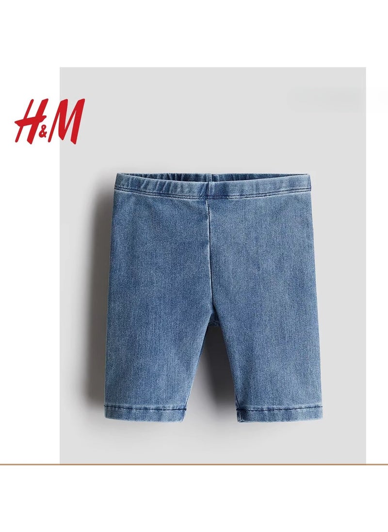 H and M - HM Children's Summer Cotton Casual Simple Elastic Waist Comfortable Casual Pants - Image 1