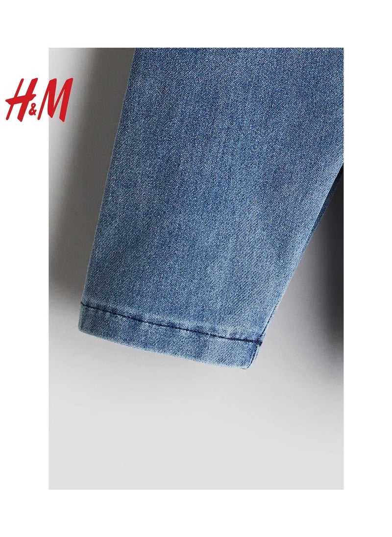 H and M - HM Children's Summer Cotton Casual Simple Elastic Waist Comfortable Casual Pants - Image 1