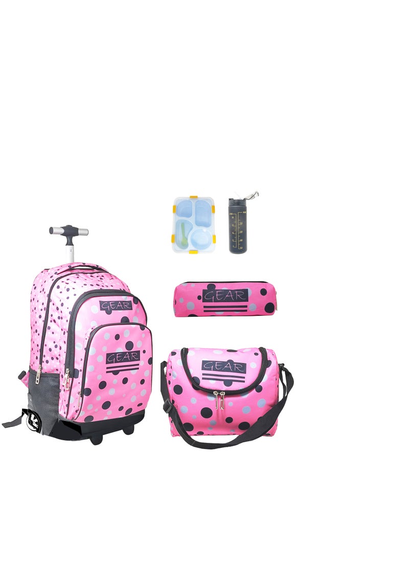 Gear - Gear 2 Wheel Trolley 5pcs set Grey Dot - Image 1