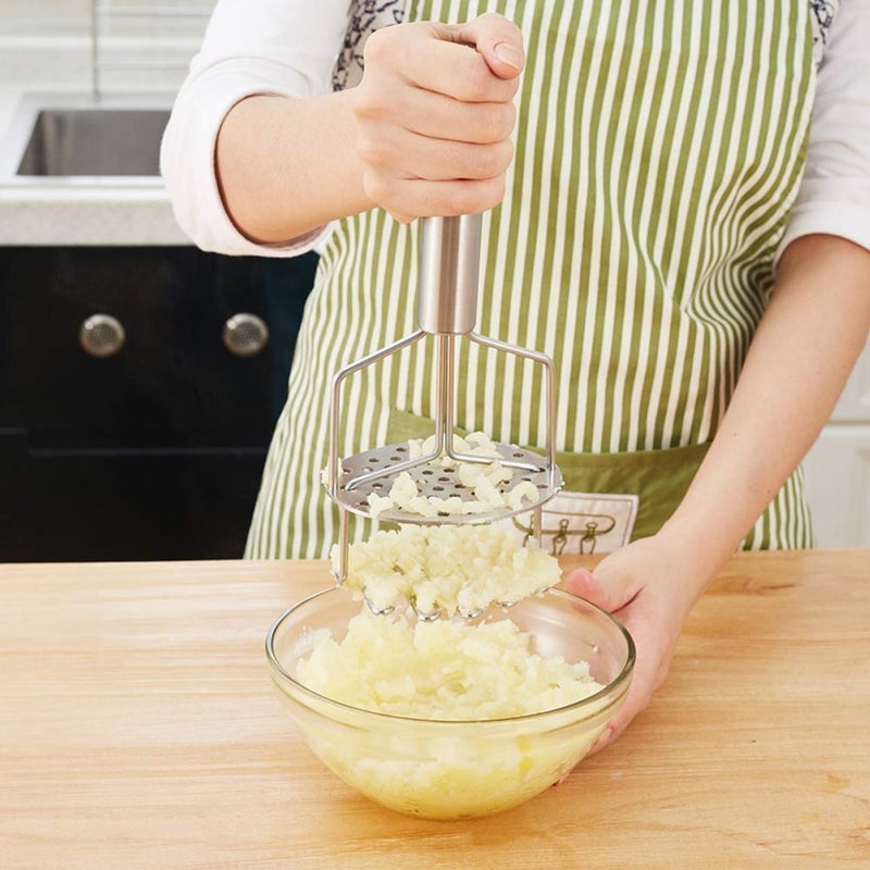 Kmils Multipurpose Stainless Steel Boiled Potato Smasher Pav bhaji Masher Aloo Masher for Kitchen - Image 1