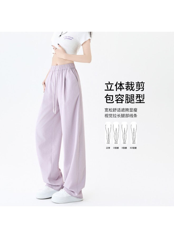 Hstyle Women's Wide-leg Scissor Pants - 2025 Summer Fashion High-waisted Slimming Comfortable Casual Office Wear Versatile Scissor Cut Trousers - Image 5