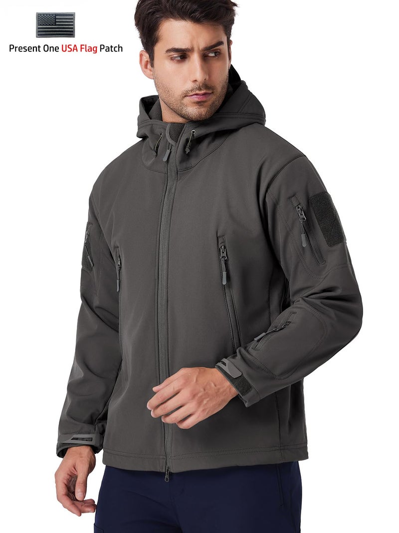 ReFire Gear Men's Army Special Ops Military Tactical Jacket Softshell Fleece Hooded Outdoor Coat - Image 4